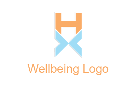 letter H above letter X