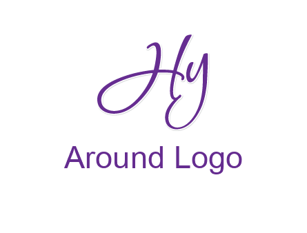 script font letter HY