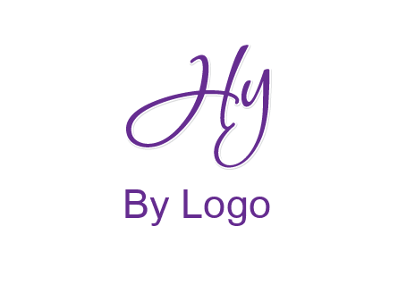 script font letter HY