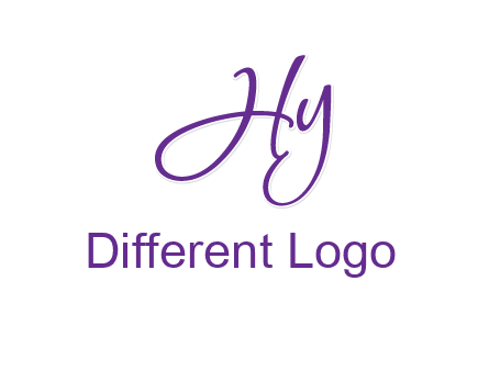 script font letter HY