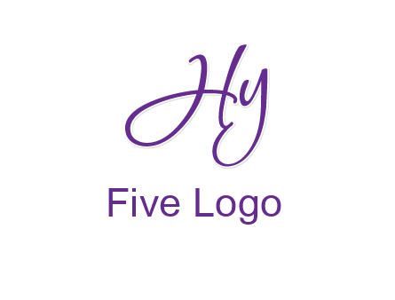 script font letter HY