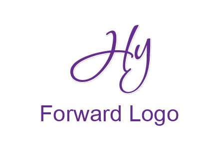 script font letter HY