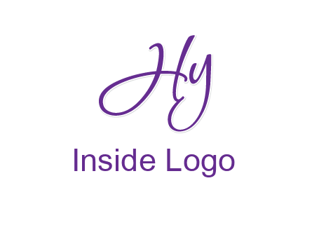 script font letter HY