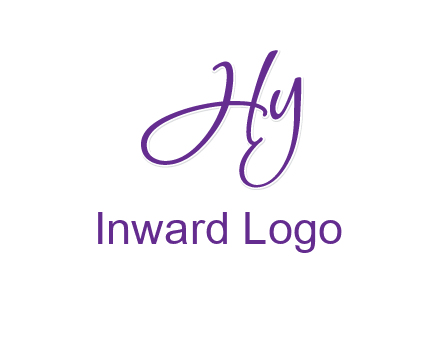 script font letter HY