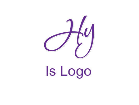 script font letter HY