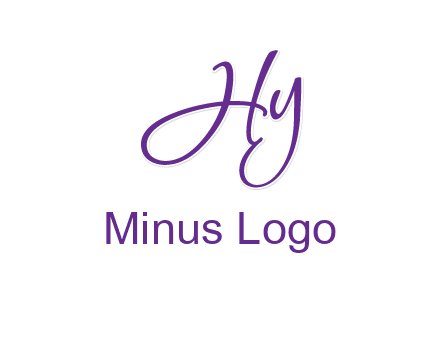 script font letter HY
