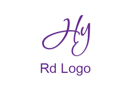 script font letter HY