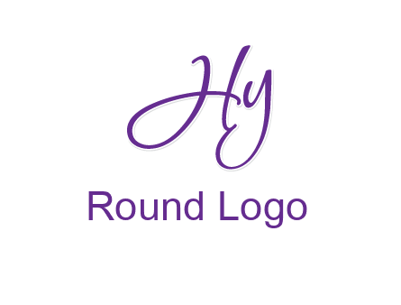 script font letter HY