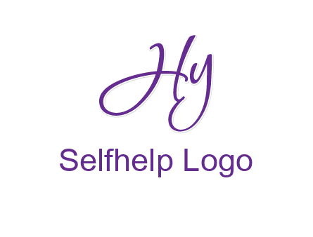 script font letter HY