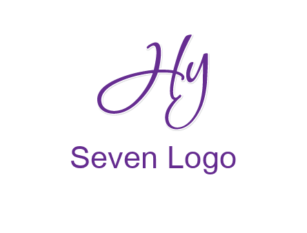 script font letter HY