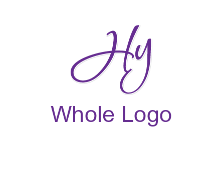 script font letter HY