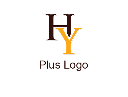 letter H behind letter Y