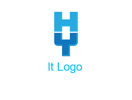 letter Y forming letter H