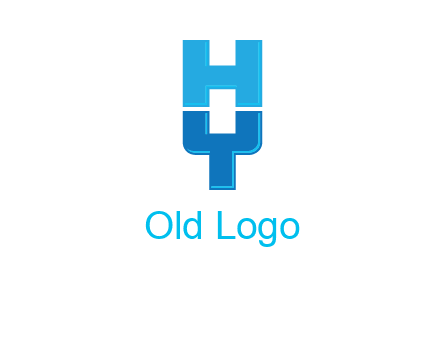 letter Y forming letter H