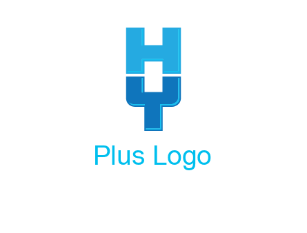 letter Y forming letter H
