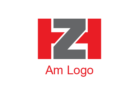letter Z in between letter H