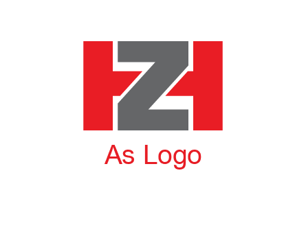letter Z in between letter H