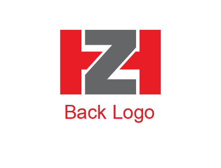 letter Z in between letter H