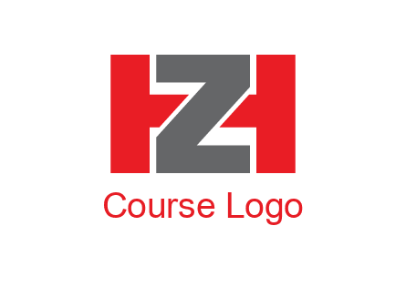 letter Z in between letter H