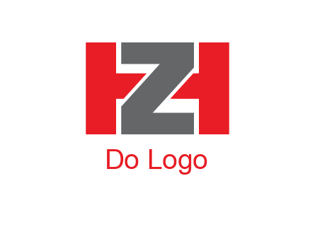 letter Z in between letter H