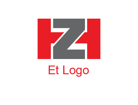 letter Z in between letter H