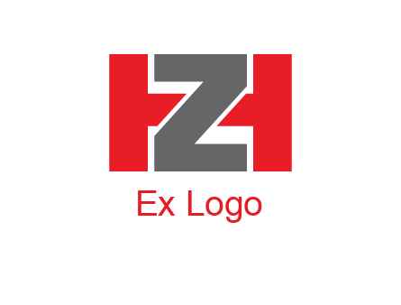 letter Z in between letter H