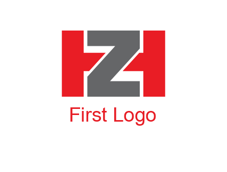 letter Z in between letter H