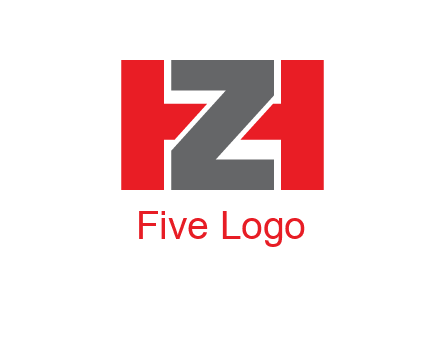 letter Z in between letter H