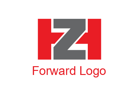 letter Z in between letter H