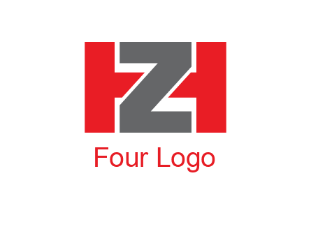 letter Z in between letter H