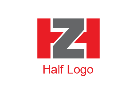 letter Z in between letter H