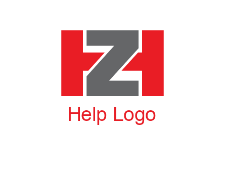 letter Z in between letter H