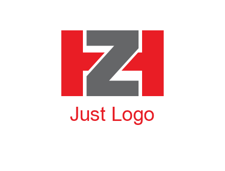 letter Z in between letter H
