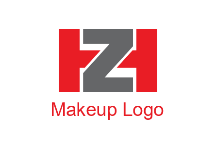 letter Z in between letter H