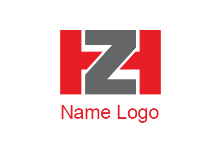 letter Z in between letter H