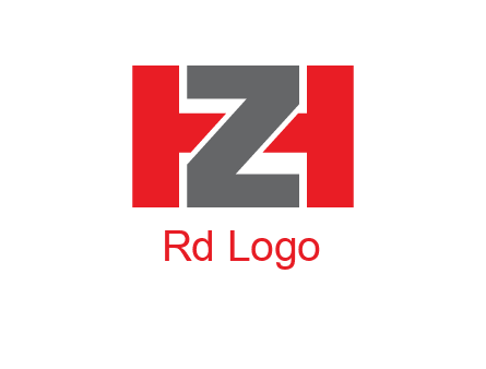 letter Z in between letter H