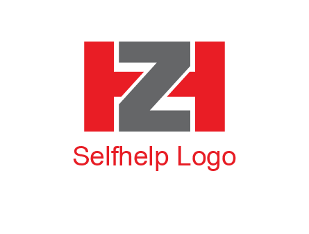 letter Z in between letter H