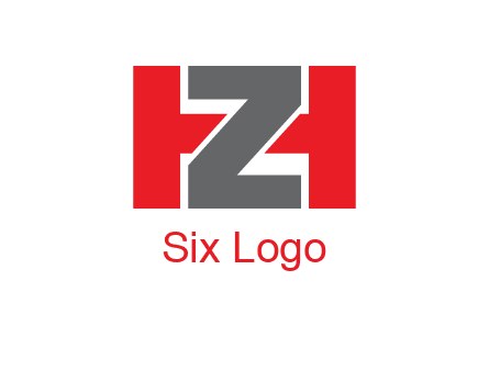 letter Z in between letter H