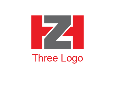 letter Z in between letter H