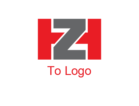 letter Z in between letter H