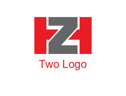 letter Z in between letter H