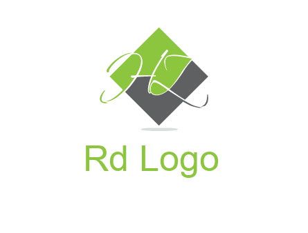 Letters HZ are in a rhombus  logo