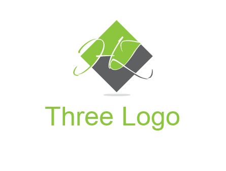 Letters HZ are in a rhombus  logo