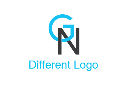letter G intertwining with letter N