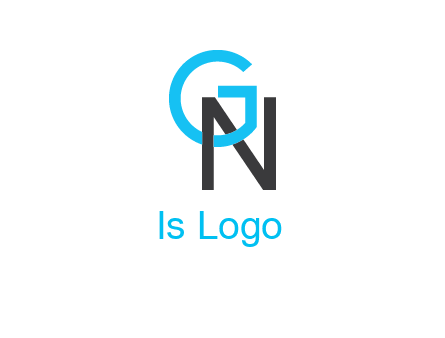 letter G intertwining with letter N
