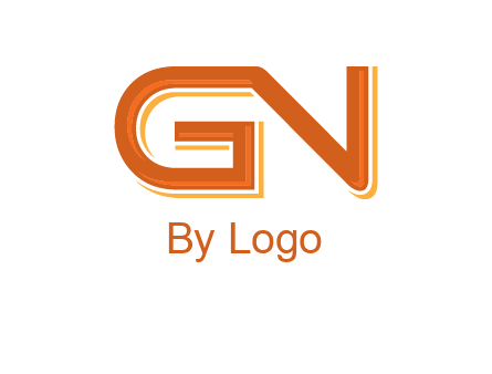letter G joined with letter N