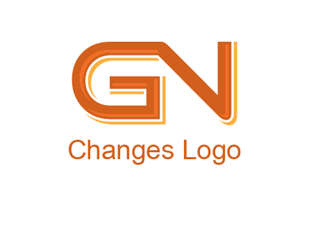 letter G joined with letter N