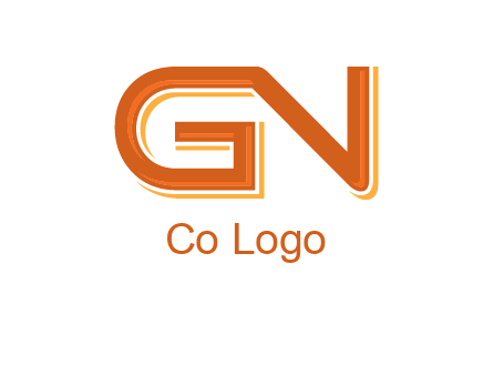 letter G joined with letter N