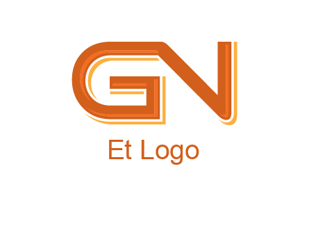 letter G joined with letter N