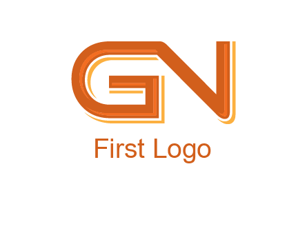 letter G joined with letter N